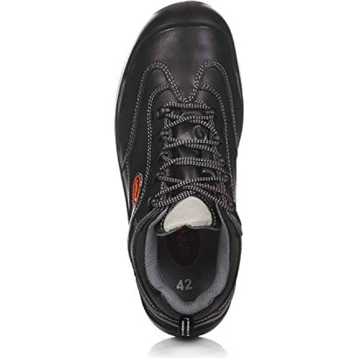 ruNNex S3 Sicherheitsschuhe TEAMSTAR 5300, Stahlkappe, SRA, hydrophobiertes Glattleder, schwarz, Größe 42 – Bild 3
