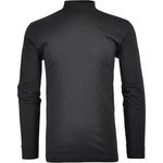 Ragman Herren Longsleeve Shirt, Casual Pullover mit Stehkragen, Schwarz, Größe XL, aus hochwertiger Baumwolle