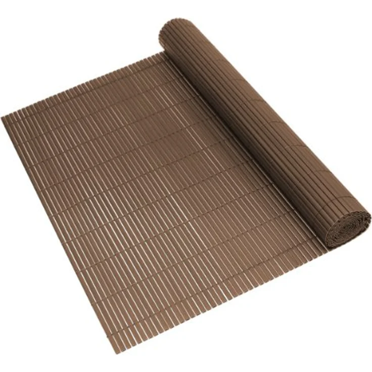 neu.haus PVC SICHTSCHUTZMATTE 90x300cm BRAUN/TEAK SICHTSCHUTZ WINDSCHUTZ BALKON ZAUN – Bild 3