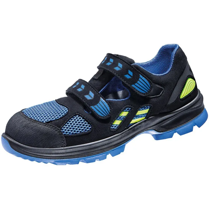 Atlas Schuhe 25930 Arbeitsschuh mit Alu-tec Aluminiumkappe, XP Durchtritthemmung, schwarz/blau/grün
