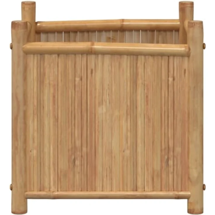 vidaXL Pflanzkübel, Hochbeet für Garten Balkon Terrasse, Pflanzkasten Blumenkasten Erhöhtes Design, Blumenkübel Pflanzbeet Gemüsebeet, Bambus – Bild 4
