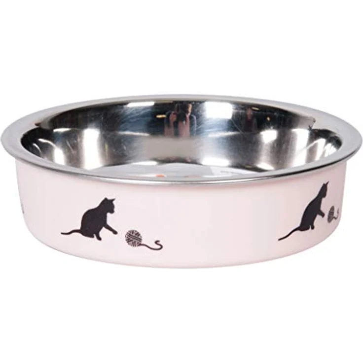 Karlie Ascar Katzennapf, Edelstahl, Rosa, 160 ml, Durchm.10 cm – Bild 1