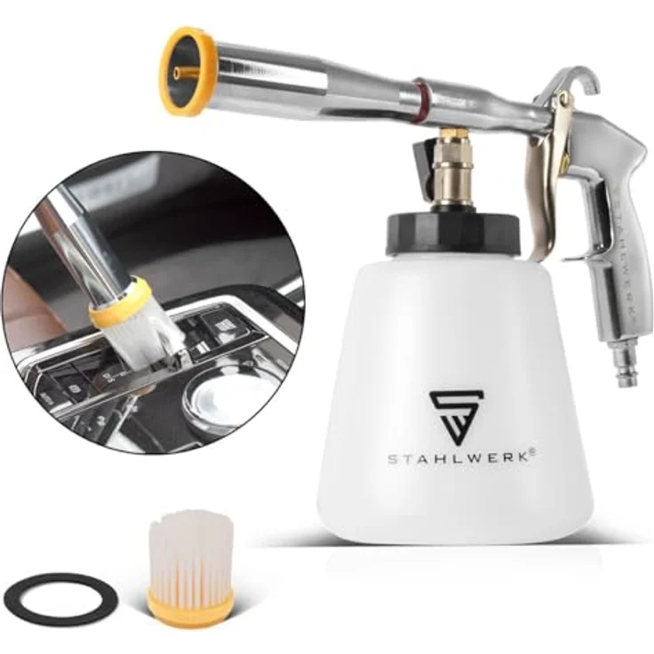 Stahlwerk Druckluft-Reinigungspistole RP-92 ST, Hochwertiger Druckluftaufsatz mit Tornado-Effekt und langlebiger Wirbeldüse aus Metall – Bild 2
