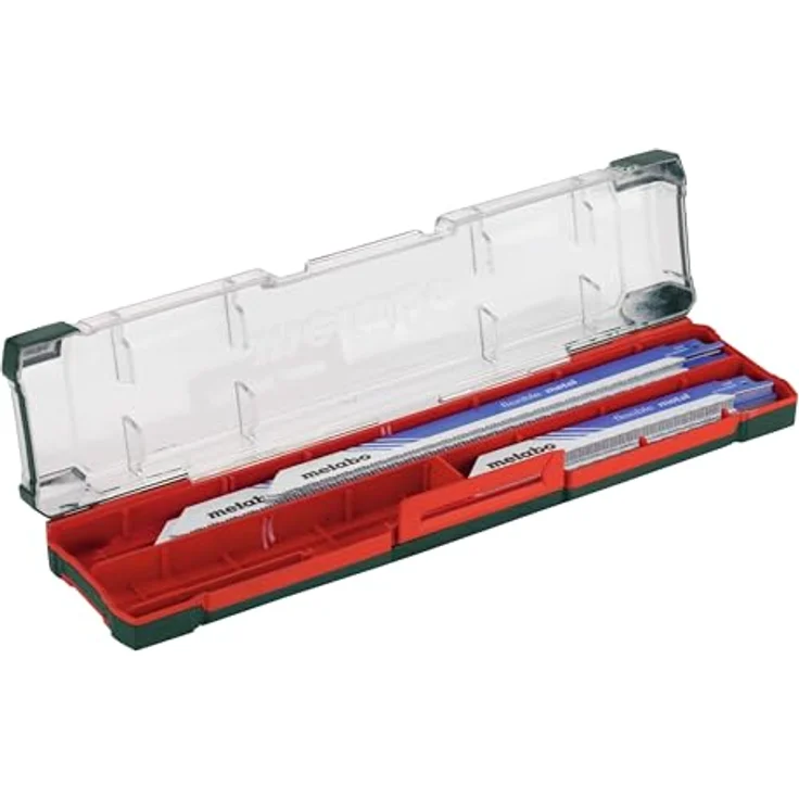 metabo Säbelsägeblatt metal (Set, 20-St), für Metall 150x0,9 mm/225x0,9 mm, präzise Schnitte, praktische Aufbewahrungsbox – Bild 1