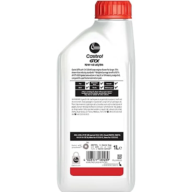 Castrol GTX Ultraclean 10W-40, Mehrbereichsöl mit 50% höherem Schutz vor Schlammbildung, 1 l – Bild 2