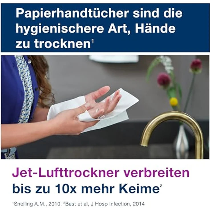 Tork Xpress Mini, Papierhandtuchspender für Multifold Handtücher, Elevation-Design mit Einzelblattausgabe und geringerem Verbrauch – Bild 8