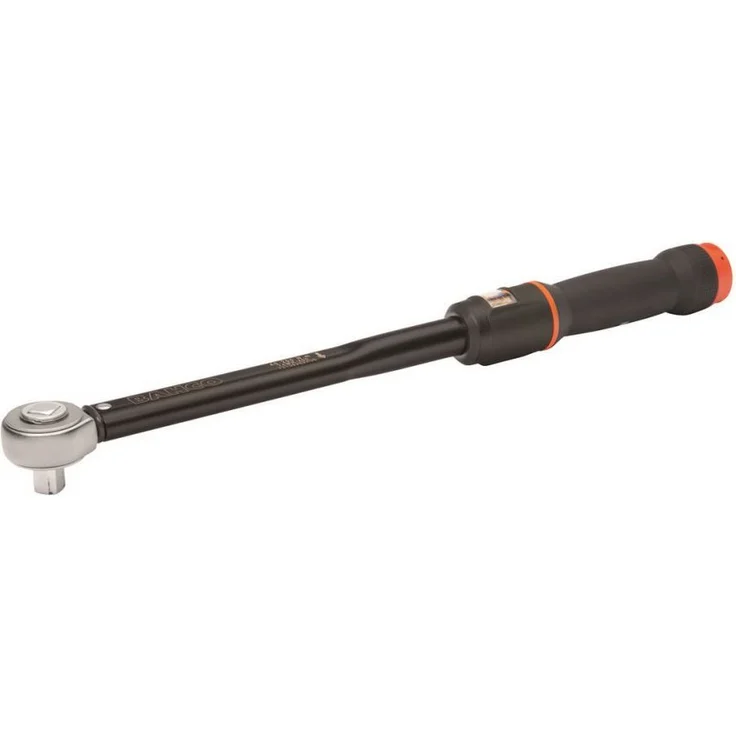 BAHCO Drehmomentschlüssel Klick-Drehmomentschlüssel, mechanisch, Skalenanzeige, robust und präzise, Nm/ft.lb, blauer Ring, inkl. Timestrip® – Bild 1