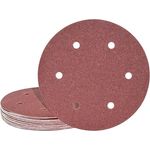 MioTools Fox Klett-Schleifscheiben, Ø 225 mm, 6-Loch, Normalkorund, für Trockenbauschleifer, K40, 25 Stück