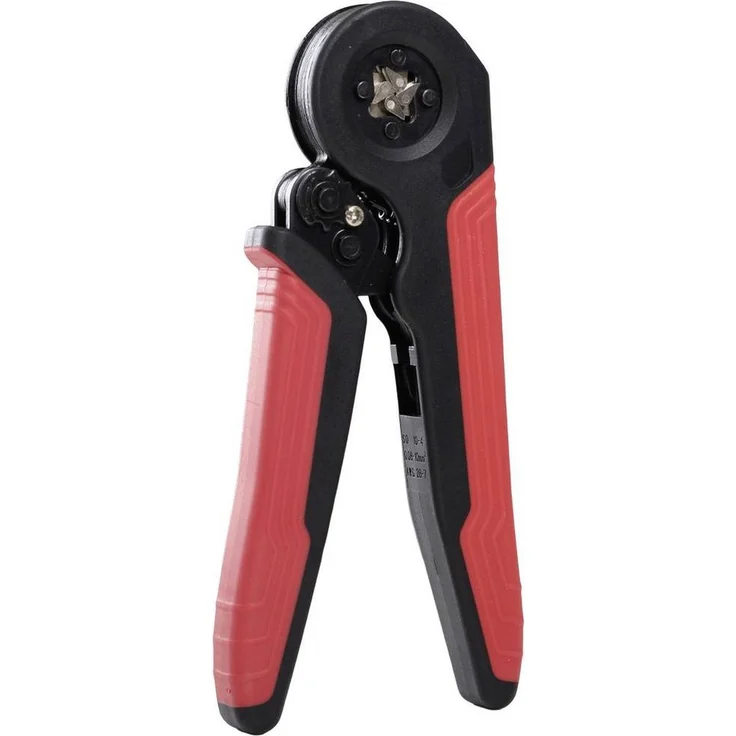 Quadrios Crimpzange Aderendhülsen-Crimpzange Vierkantpressklaue, automatische Einstellung 0,25-10 mm², ergonomischer Kunststoffgriff, Sicherheitsverschluss, 404 g – Bild 1
