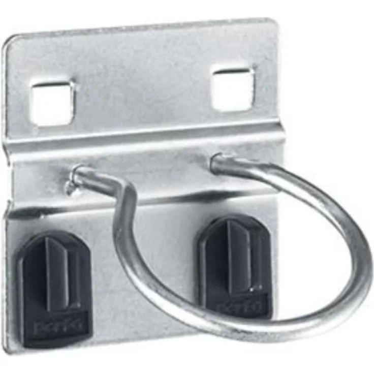 Bott Rundhalter für Lochblech-Platten-System, verzinkter Stahl, Durchmesser 40 mm, 5er Set, stabil und langlebig