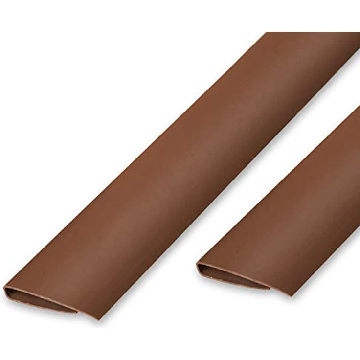 Ribelli PVC Abschlussleiste, 100 cm, braun, frostbeständig und wasserabweisend, 9 Stück – Bild 1