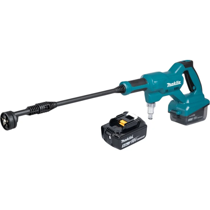 Makita DHW 180 T1, Akku Druckreiniger 18 V mit 24 bar Druck, inkl. 1x 5,0 Ah Akku, ohne Ladegerät