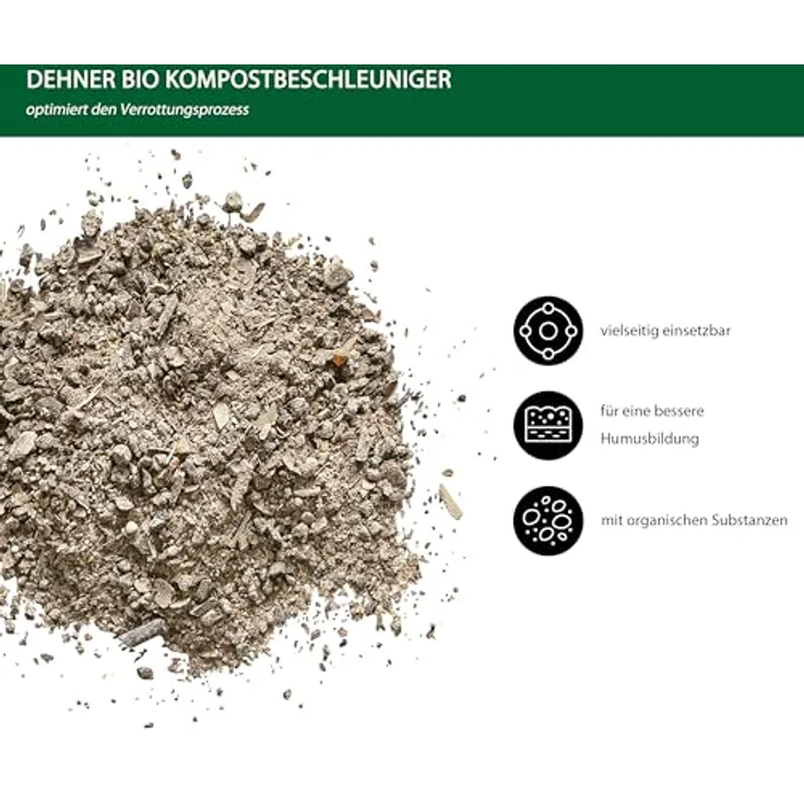 Dehner Bio Kompostbeschleuniger, organisch-mineralischer Naturdünger, 5 kg für ca. 8 qm Grüngut, ökologisch wertvoll – Bild 3