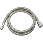 tecuro Küchen-Ersatzbrauseschlauch M15/1 x 1/2" Konusmutter x 120 cm - edelstahl mit DVGW, KTW-A, W-270