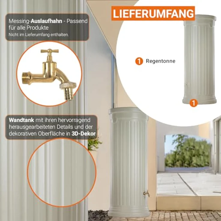 Garantia Säulentank 500 Liter - sandbeige – Bild 5