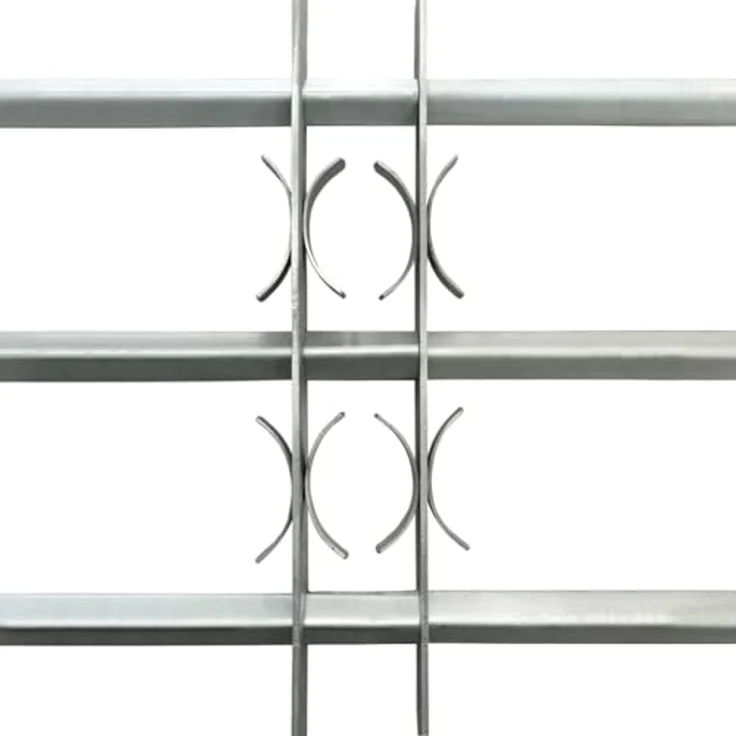 vidaXL Fenstergitter Verstellbar mit 3 Querstäben 500-650 mm – Bild 4