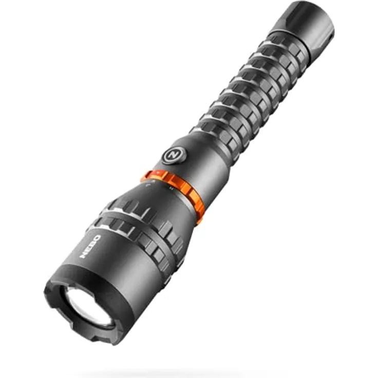 NEBO Davinci 8000 LED-Taschenlampe mit 8000 Lumen, schwarz