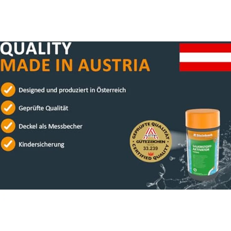Steinbach Poolchemie Sauerstoffaktivator flüssig, 1 l, Algenverhütung, 07535S01TD08 – Bild 6