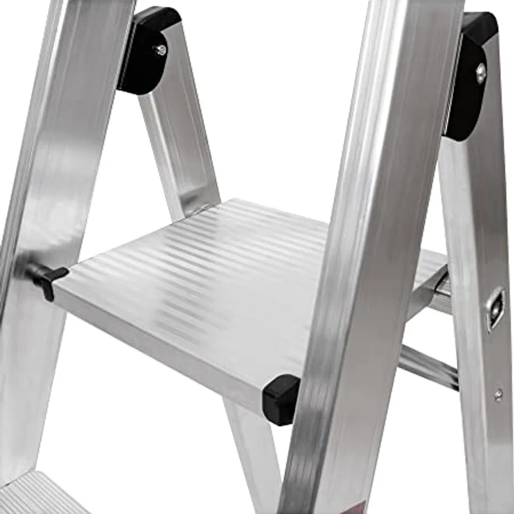 STIER Stufen Stehleiter Premium 6 Stufen einseitig begehbar – Bild 3