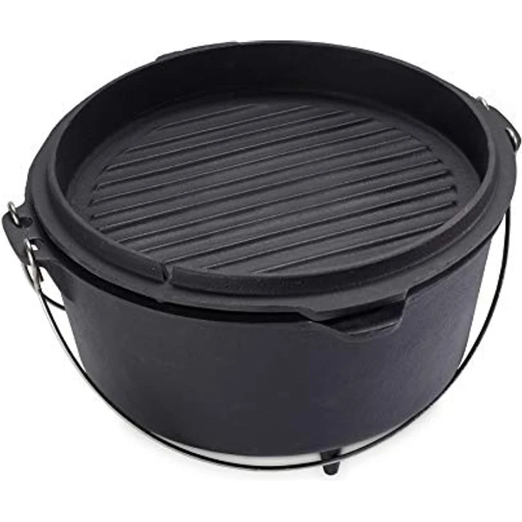 Echtwerk Gusseisen Dutch Oven 8 Liter Feuertopf – Bild 9