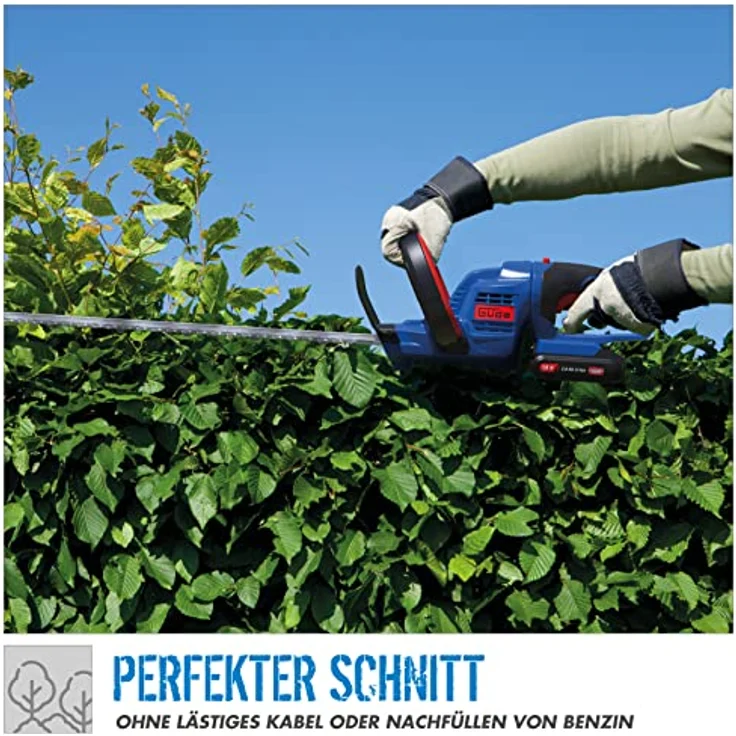 Guede HS 18-201-05 Akku-Heckenschere, 51 cm Schnittlänge – Bild 3