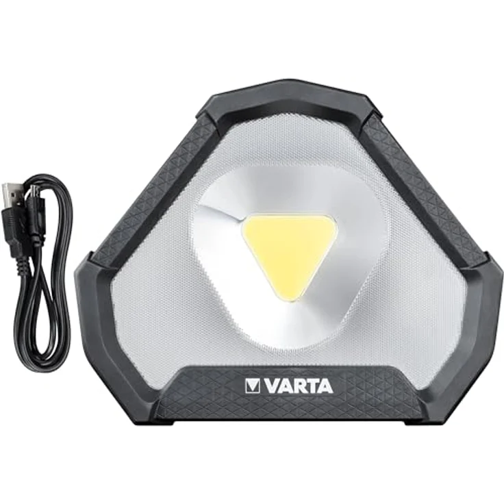 VARTA Work Flex Stadium Light, LED Taschenlampe mit 1450 Lumen, wiederaufladbar, IP54 spritzwassergeschützt, 2m Falltest – Bild 7