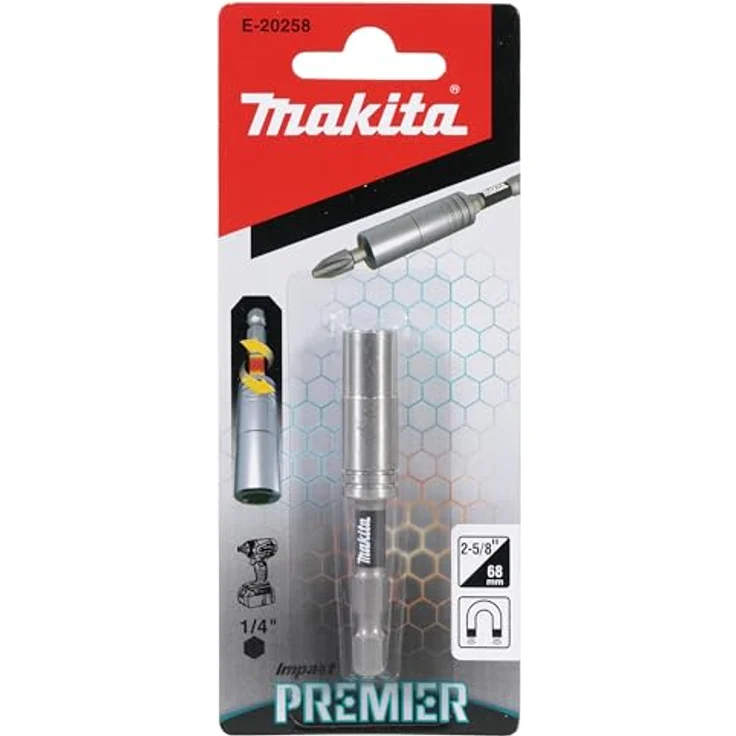Makita Torsion Bit-Halter 68mm, Magnetischer Bithalter mit Sechskantaufnahme für Impact Premier Bits – Bild 4