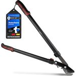 siwitec Amboss Getriebeastschere SG-22, Baumschere für frisches Holz bis zu Ø 40 mm, mit Kohlenstoffstahl Klinge, 75,5 cm, Schwarz-Rot