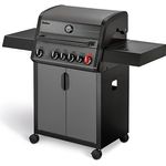 Enders Gasgrill Hyde 4 SIKR Turbo, 4-Brenner aus Edelstahl mit 800 °C Turbo Zone, Infrarot-Backburner und Seitenkocher #8041
