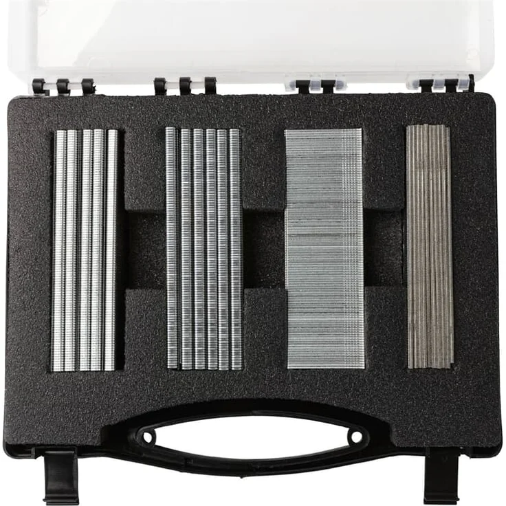 Scheppach Druckluft Klammer und Nägel Koffer passend für alle Kompressoren