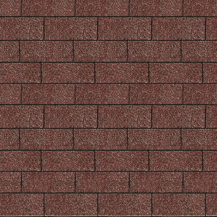 Karibu Dachschindeln Rechteck dunkelrot, 3 qm – Bild 1