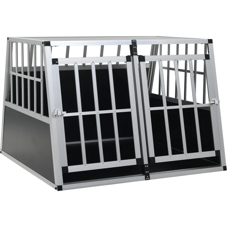 vidaXL Hundetransportbox mit Doppeltür 94 x 88 x 69 cm – Bild 1