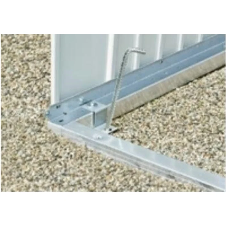 Biohort Bodenrahmen für Gerätehaus Europa 2A 78 x 222 cm silber; metallic