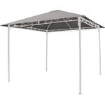 Grasekamp Universal Ersatzdach 293 x 293 cm Polyester Grau mit UV Schutz, wasserabweisend Grau