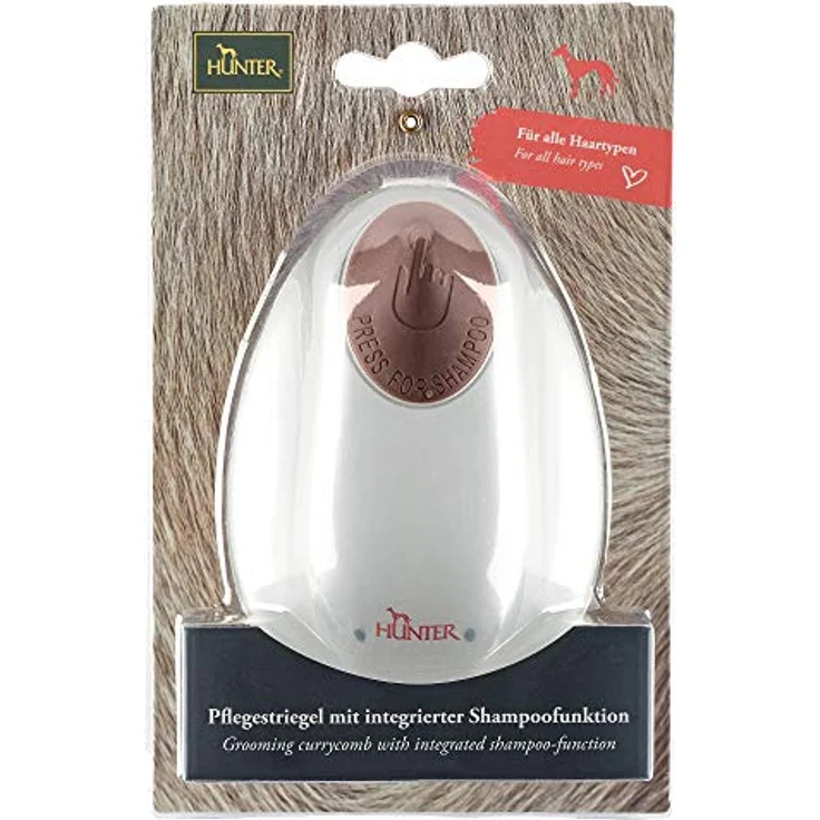 Hunter Pflegestriegel Spa mit integr. Shampoofunktion – Bild 6