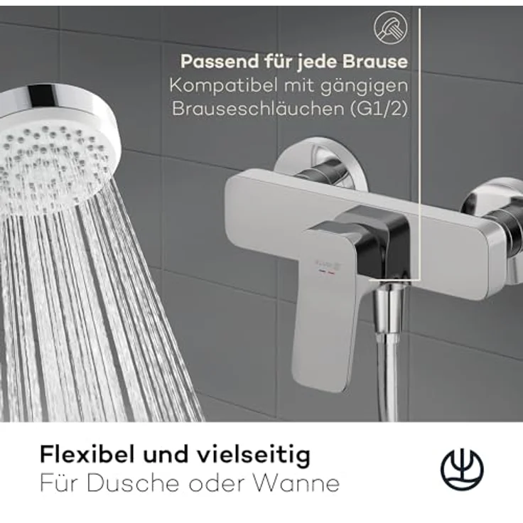 OTTO KLUDI-X3 Spültischarmatur, chrom, mit Keramik-Kartusche und Rückflusssicherung, Wandmontage – Bild 3