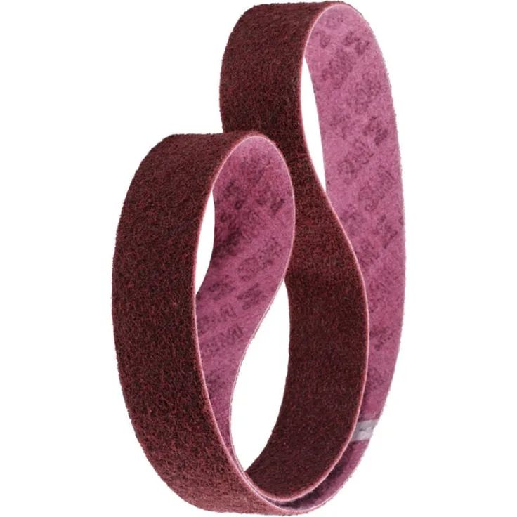 3M Vlies-Schleifband (a) sc-bl, 75 x 2000 mm, Körnung 180, rot, hohe Standzeit und gleichmäßiges Oberflächenfinish