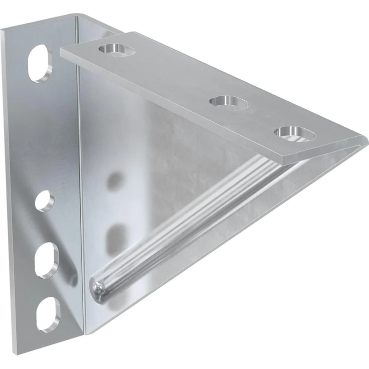 Fischer Winkelkonsole WK, Holzverbinder für stabile Tragekonstruktionen, galvanisch verzinkt, 6 Stück