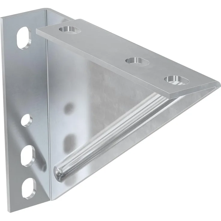 Fischer Winkelkonsole WK, Holzverbinder für stabile Tragekonstruktionen, galvanisch verzinkt, 6 Stück