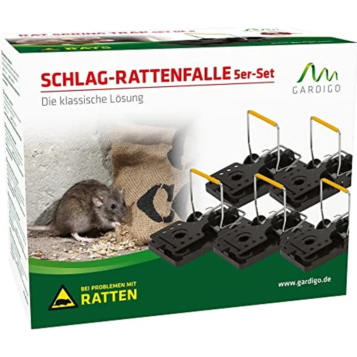 Gardigo rat trap Rattenfalle Lockstoff 5St. – Bild 6