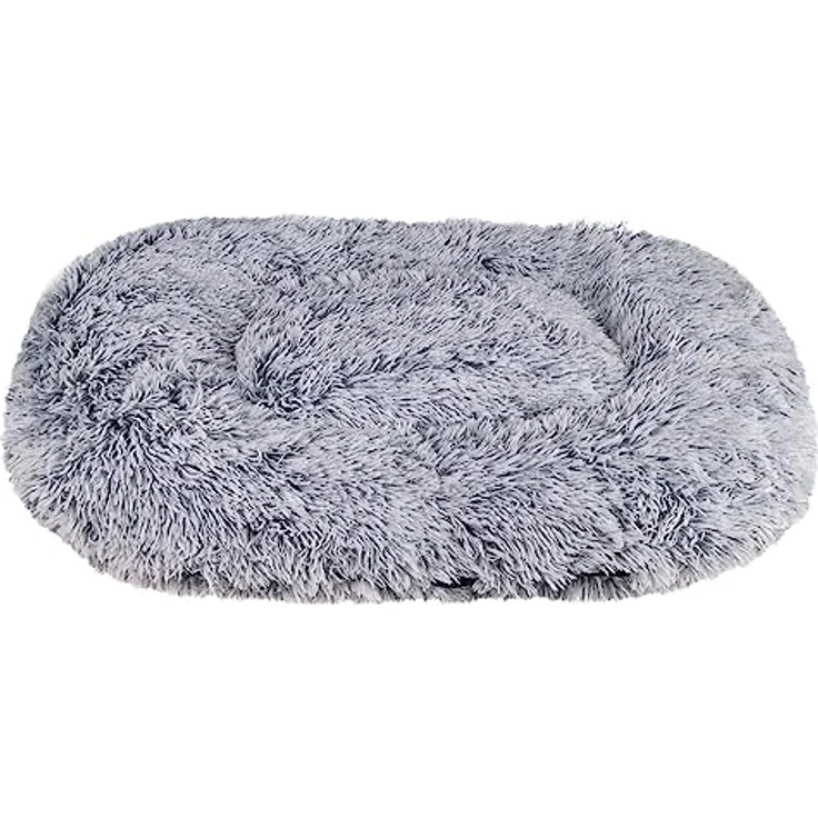 Nobby Tierbett Komfortmatte "Kabarik", Oval, Langplüsch, abnehmbarer Bezug, Anti-Rutsch-Noppen, hygienisch und pflegeleicht – Bild 2