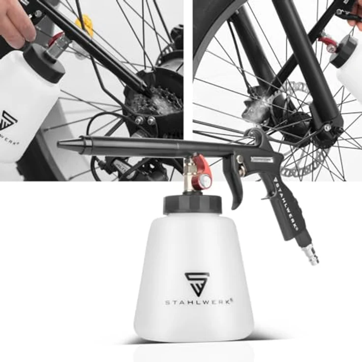 STAHLWERK RP-93 ST, Druckluft-Reinigungspistole mit 2-in-1-Funktion und ergonomischem Design, 1 Liter Wasservorratsvolumen – Bild 6