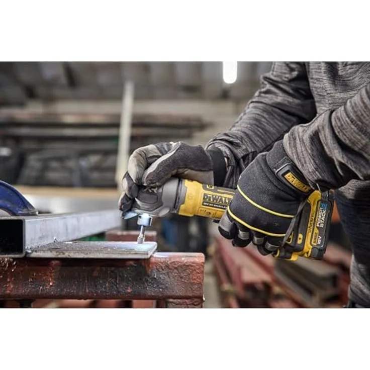 DEWALT 18V XR Akku-Winkelschleifer DCG421N-XJ, bürstenlos, kompakt, mit LED-Arbeitslicht und hoher Drehzahlregulierung – Bild 2
