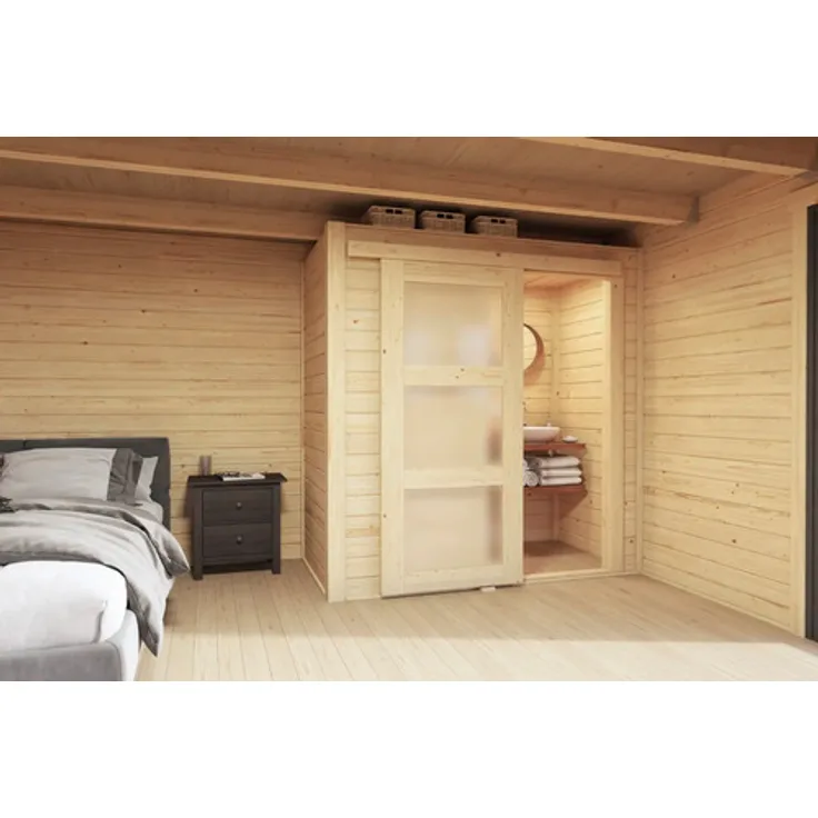 Outdoor Life Domeo S Innenraum-Set 180 x 95 cm, naturfarben, mit praktischer Schiebetür
