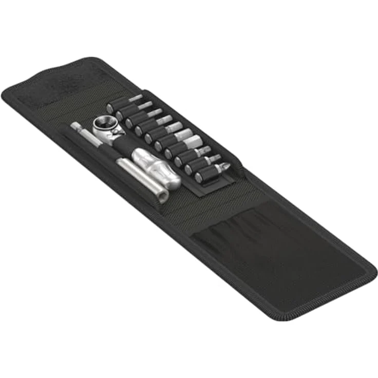Wera 05004170001 Bit-Set, 12-teiliges Fahrrad-Werkzeugset mit Bit-Ratsche Zyklop Mini 1 und glasfaserverstärkten Reifenhebern – Bild 3