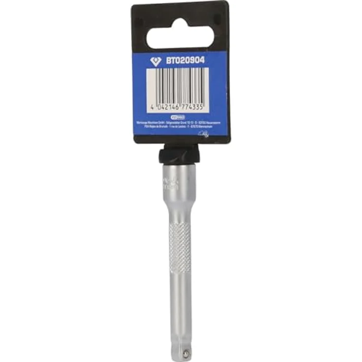 Brilliant Tools Bit- und Steckschlüsselset mit 1/4" Schwenkbarer Verlängerung 75 mm, Chrom-Vanadium-Stahl, matt verchromt, BT0209 – Bild 6
