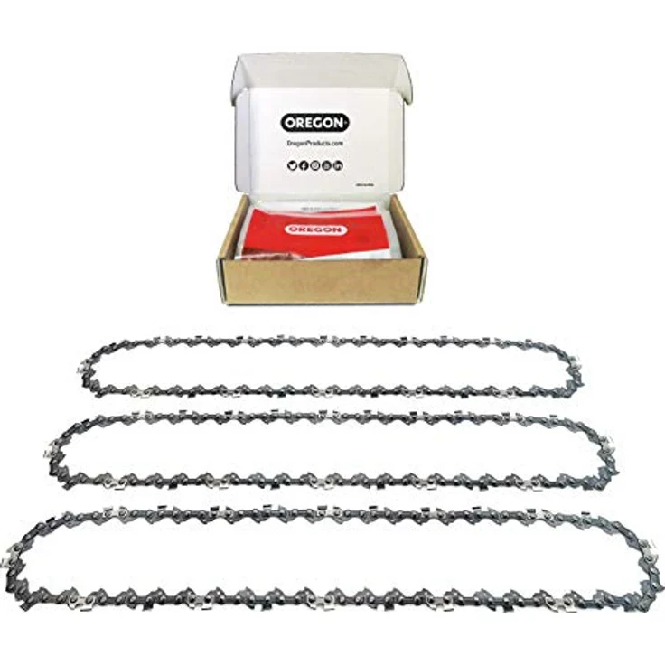 Oregon 3er-Pack Sägekette 35cm 3/8" LP für 35cm Schiene - 52 Antriebsglieder, 1.1mm - kompatibel mit Dolmar, Bosch, Karcher, Husqvarna, Makita und mehr – Bild 1