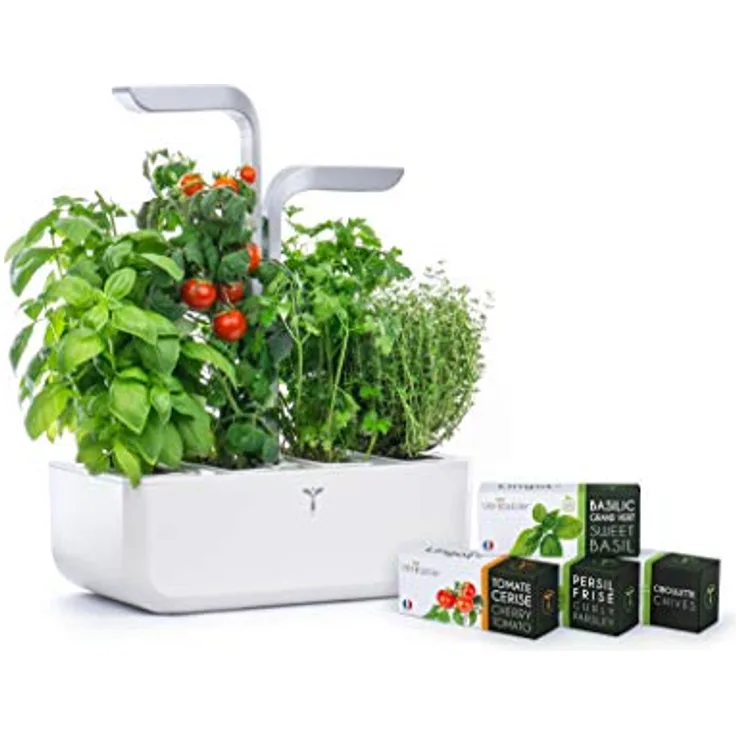 Veritable Anzuchttopf Véritable SMART, Indoor-Garten mit Adapt'Light LED-Technologie für 4 Pflanzen, bis zu 4 Wochen autonom