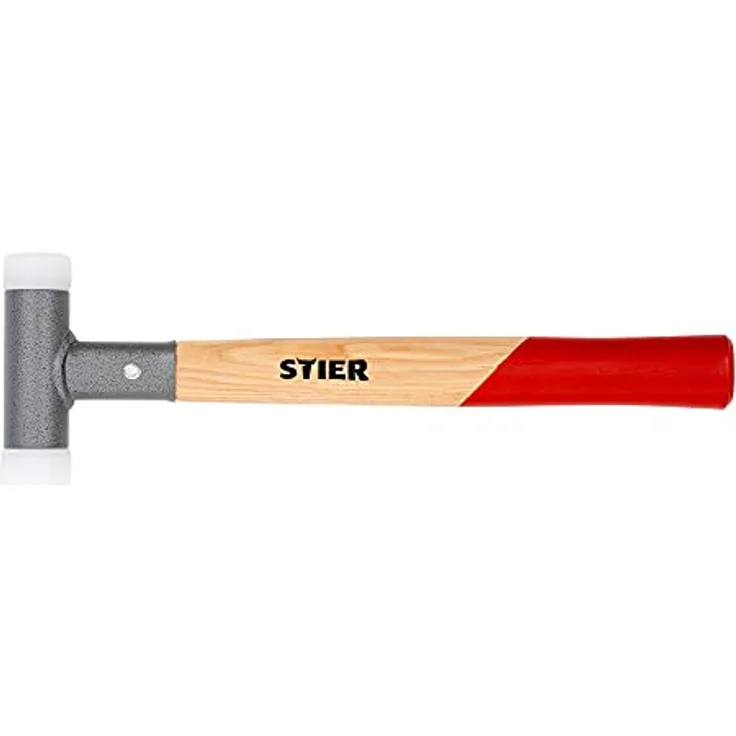 Stier Schonhammer mit Hickory-Stiel, rückschlagfrei, UPE/Nylon (65D/70D), Ø 30 mm, 415 g