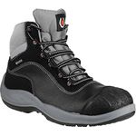BASE B0119 Sicherheitsstiefel Beethoven S3, wasserabweisend, metallfreier Durchtrittschutz, rutschfeste TPU-Laufsohle, schwarz, Größe 40